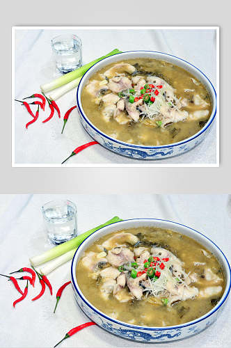 鲜香美食酸菜鱼菜品摄影图片
