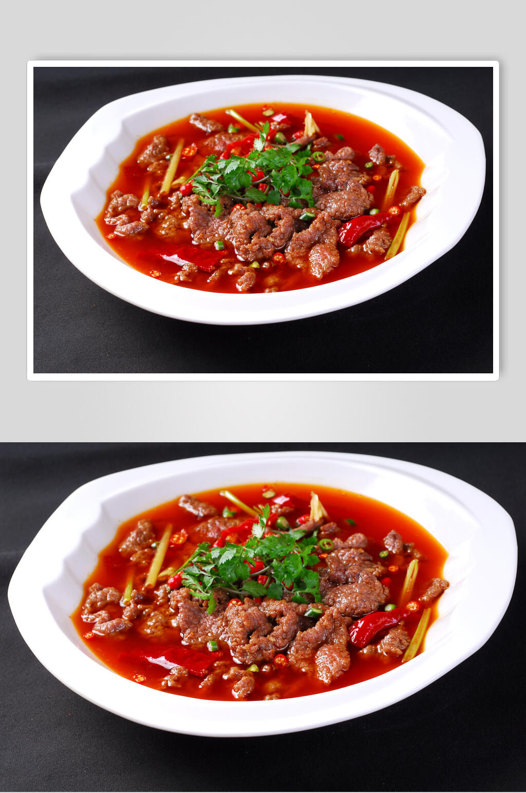香菜辣椒牛肉川菜图片素材
