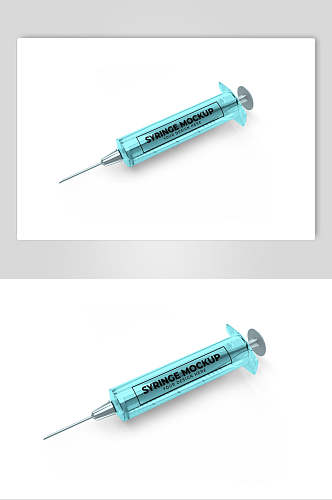 简约注射器样机