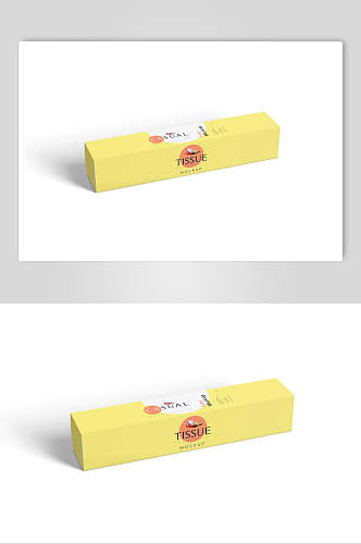 黄色牙膏包装展示样机