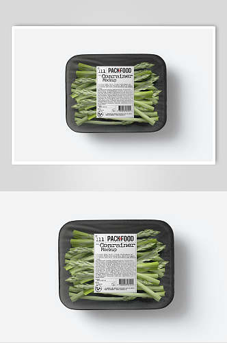黑绿英文创意大气食品包装展示样机