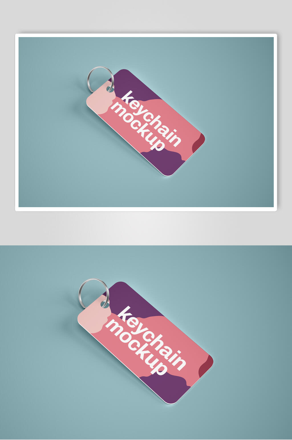 英文红绿创意大气清新吊牌标签样机素材