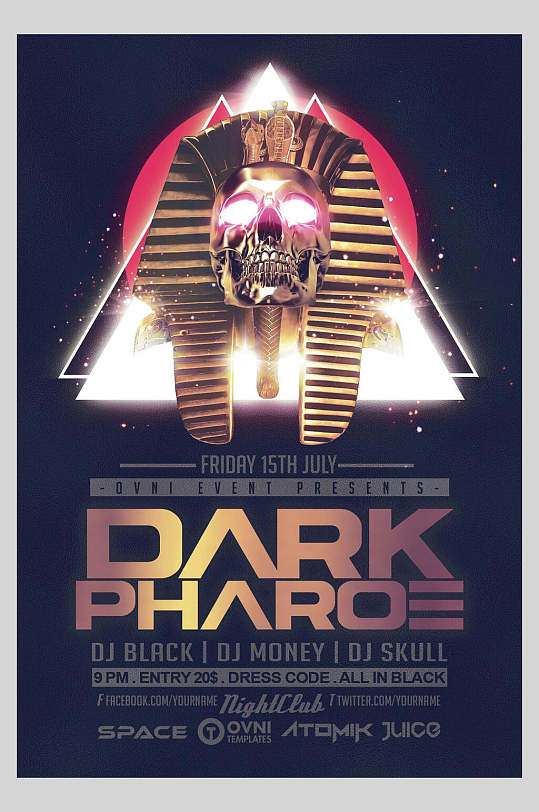 埃及法老震撼创意游戏海报