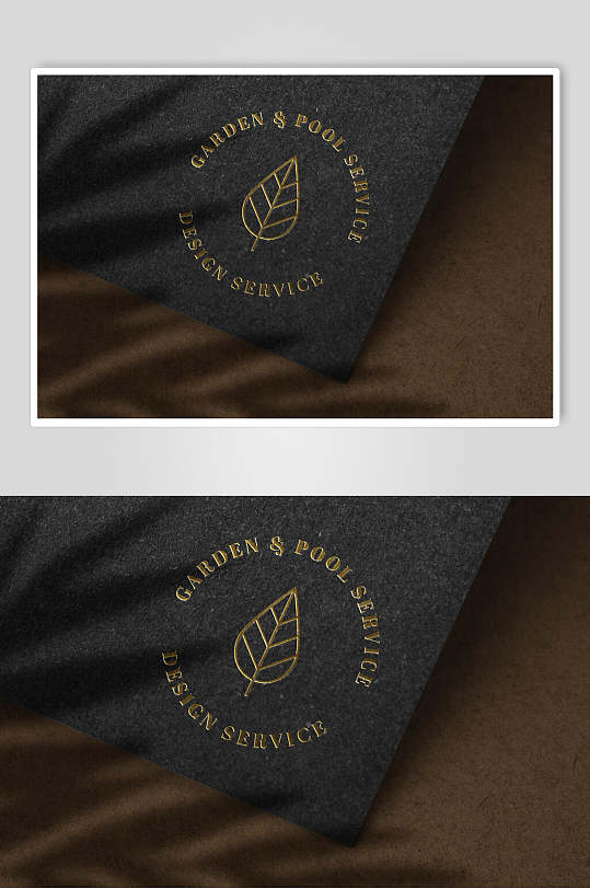 金色烫金logo样机-众图网