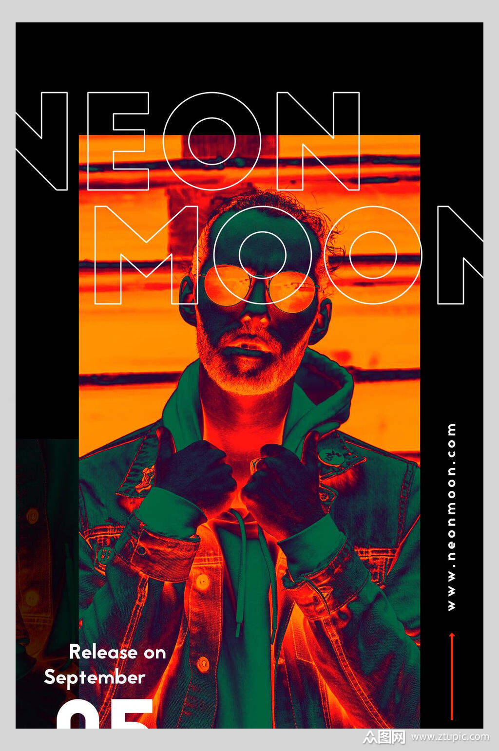 潮流个性赛博朋克人物海报