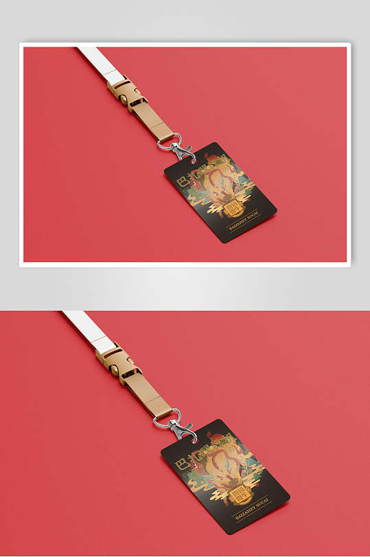 国潮风精美吊牌文创产品样机