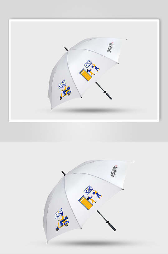 唯美雨伞文创设计展示样机-众图网