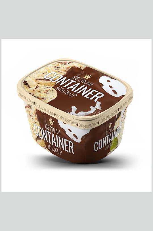 冰淇淋纸杯雪糕包装盒样机