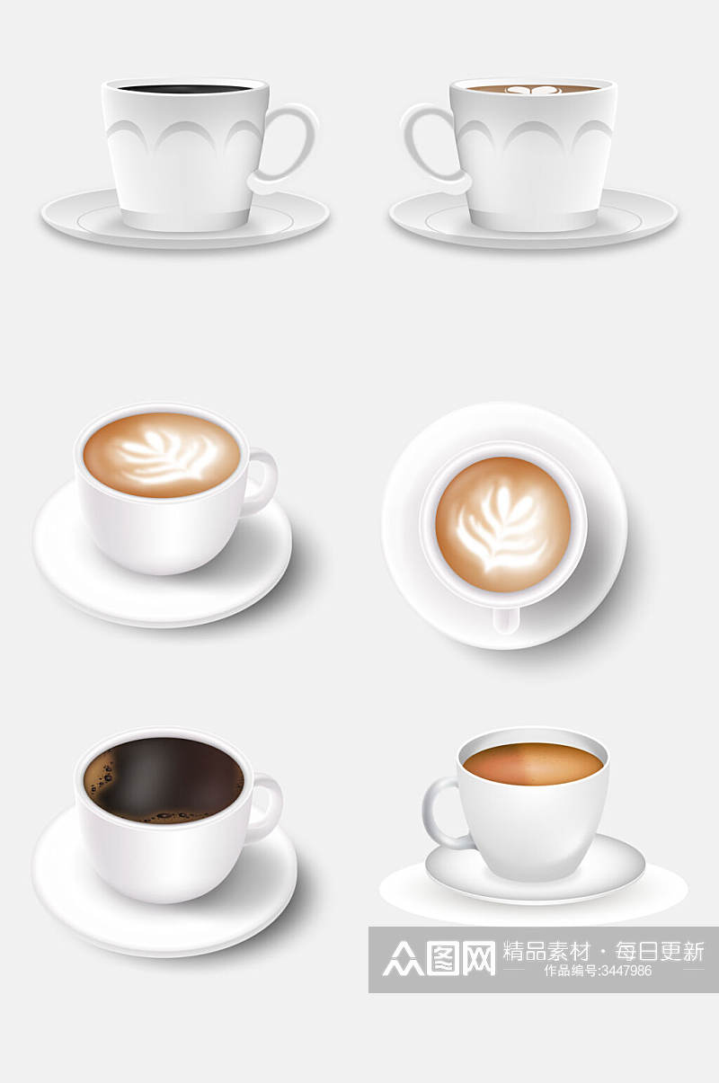 创意美味咖啡免抠元素素材