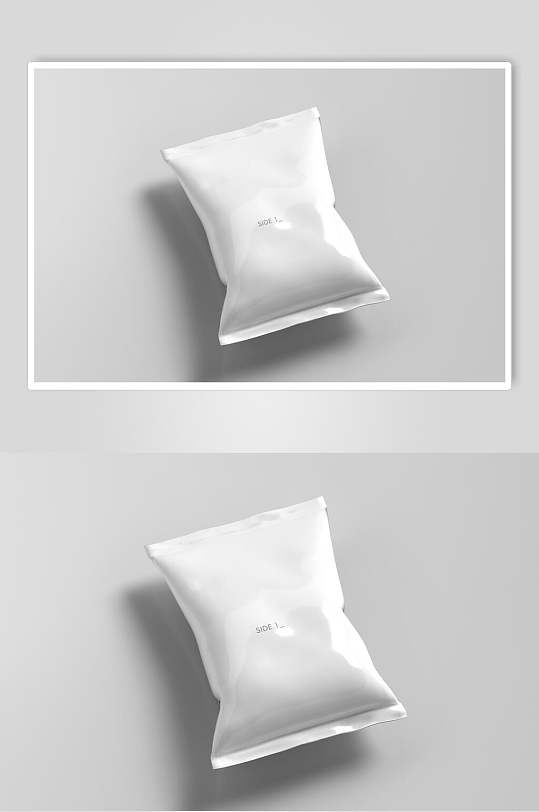 悬空简约灰色袋子自封包装袋样机