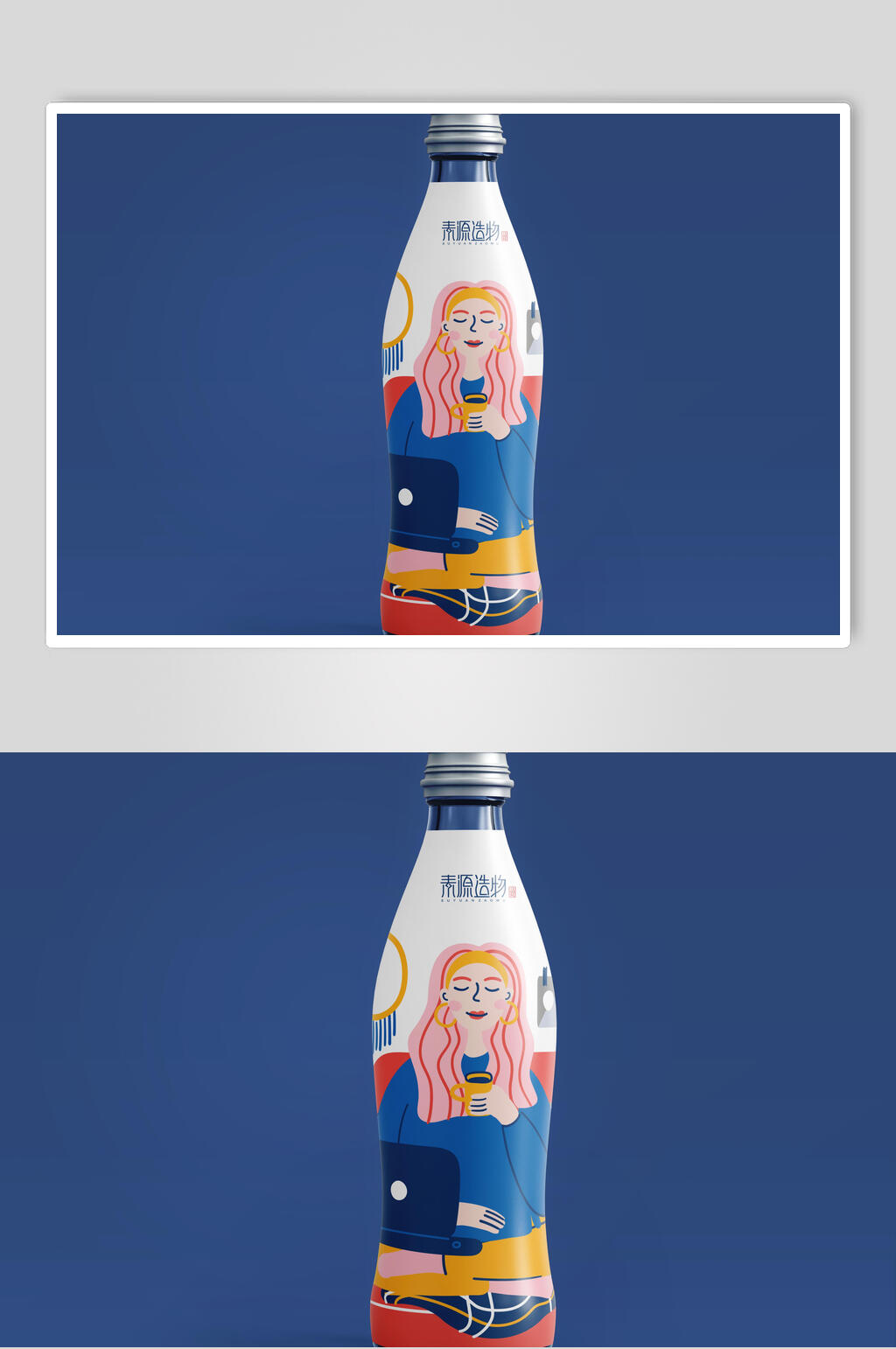 瓶子文创VI设计样机素材
