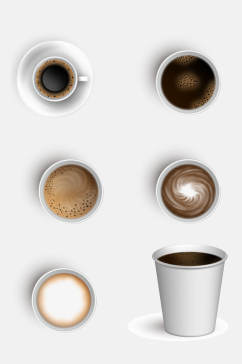 高端咖啡免抠设计元素