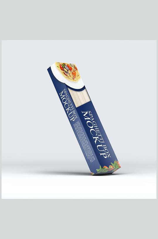 英文意大利面盒子包装样机