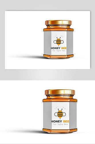 创意个性蜂蜜罐包装展示样机