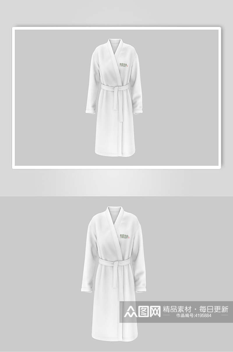 衣服灰白创意简约品牌VI设计样机素材