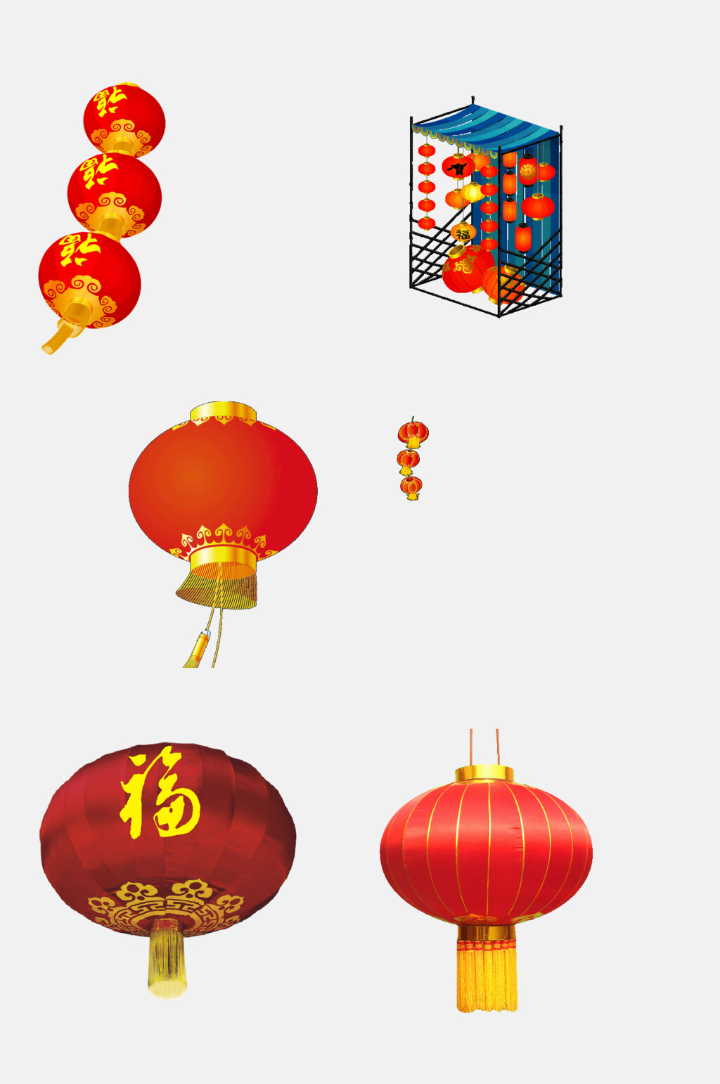红色大红灯笼免抠素材素材