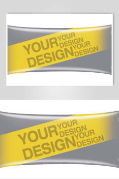黑黄简约时尚品牌包装设计展示样机