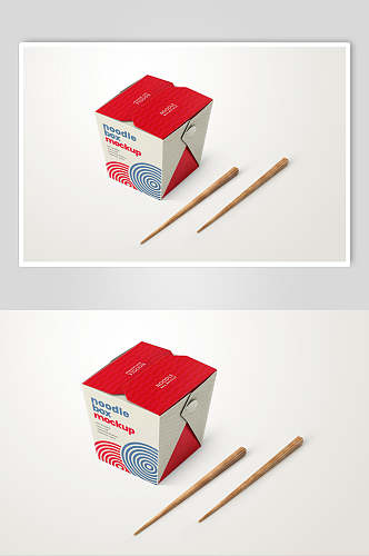 筷子线条创意大气食品包装设计样机