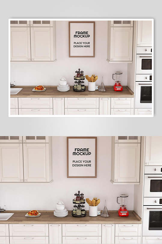 厨房场景样机图片-厨房场景样机设计素材-厨房场景样机模板下载