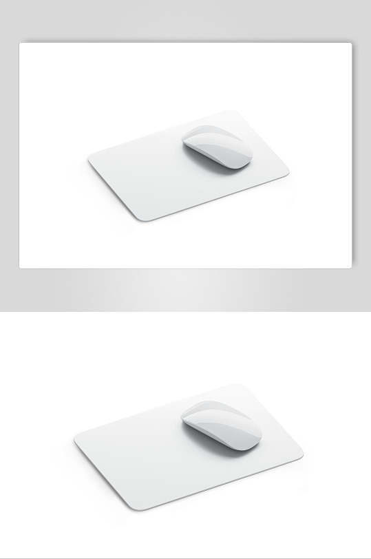 时尚侧面矩形圆角鼠标垫样机