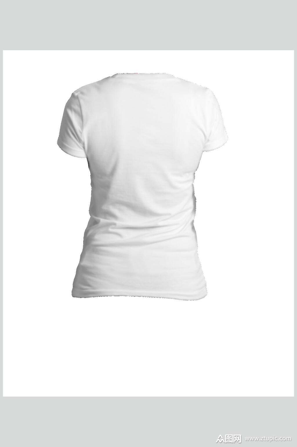 白色极简服装贴图样机素材