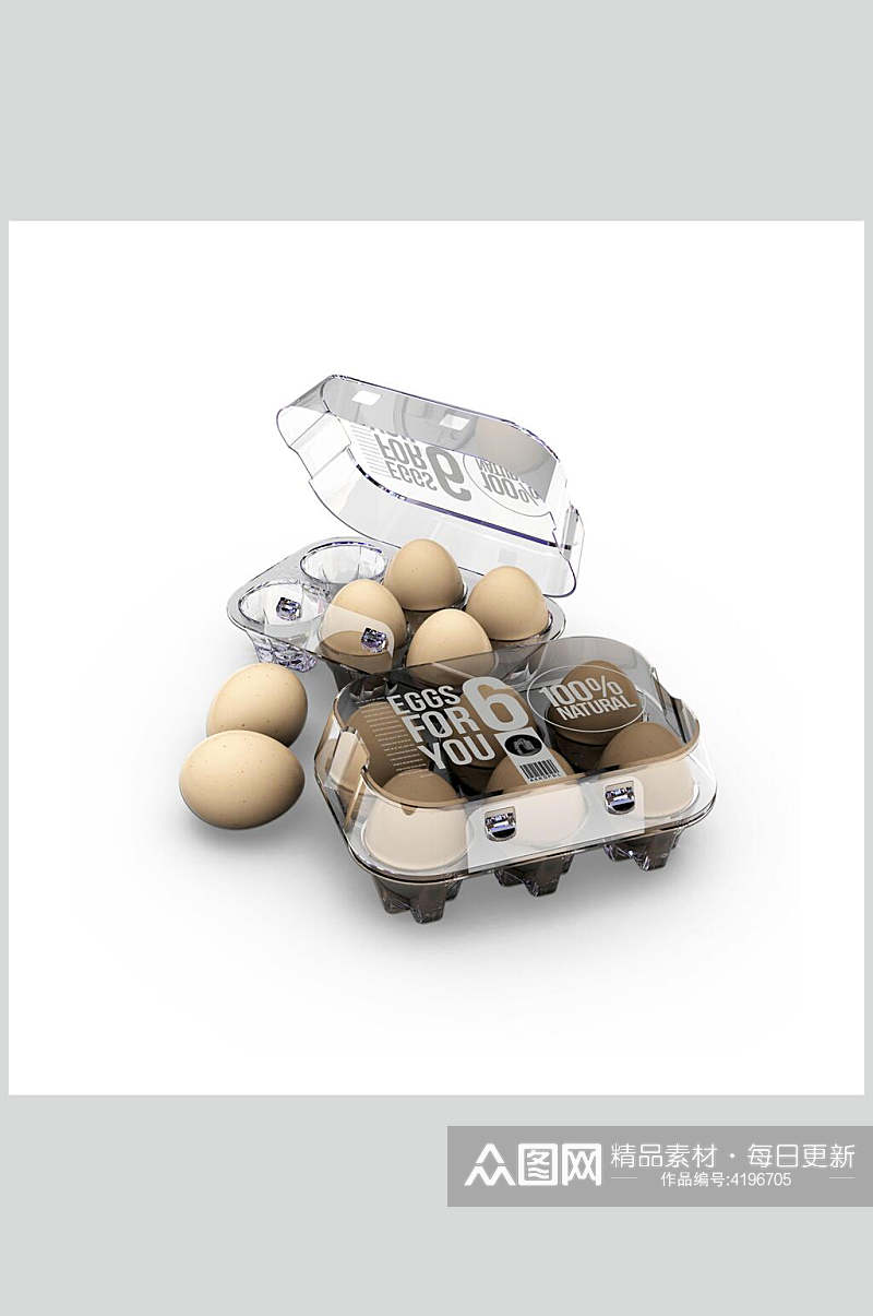 营养鸡蛋储存盒展示样机素材