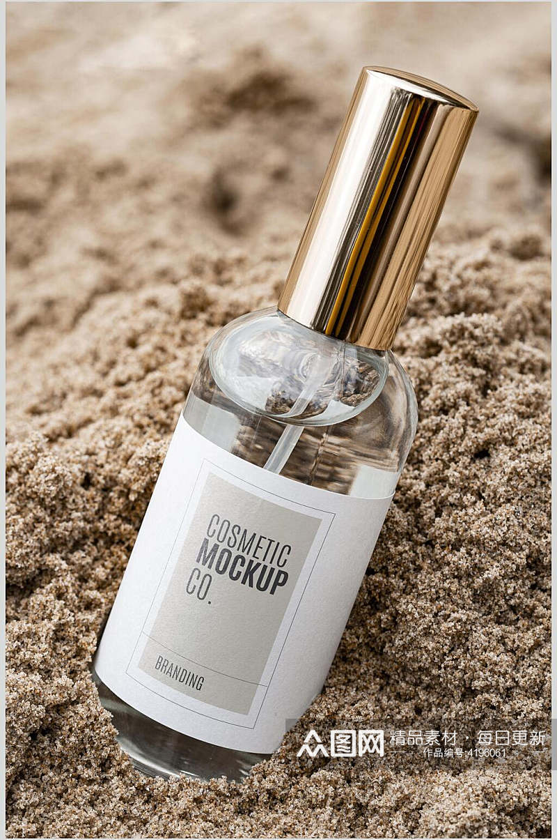 沙砾创意大气自然护肤美妆场景样机素材