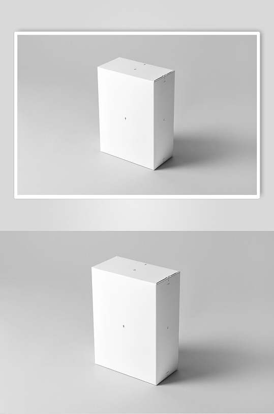 方形灰色创意大气立体留白盒子样机
