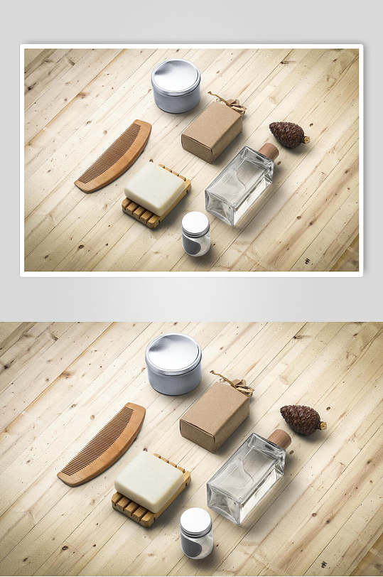彩妆包装贴图样机化妆品包装样机