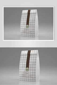 色块袋子灰色品牌包装设计展示样机
