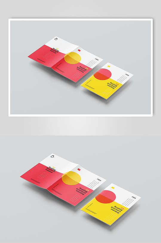 高级小册子画册样机-众图网