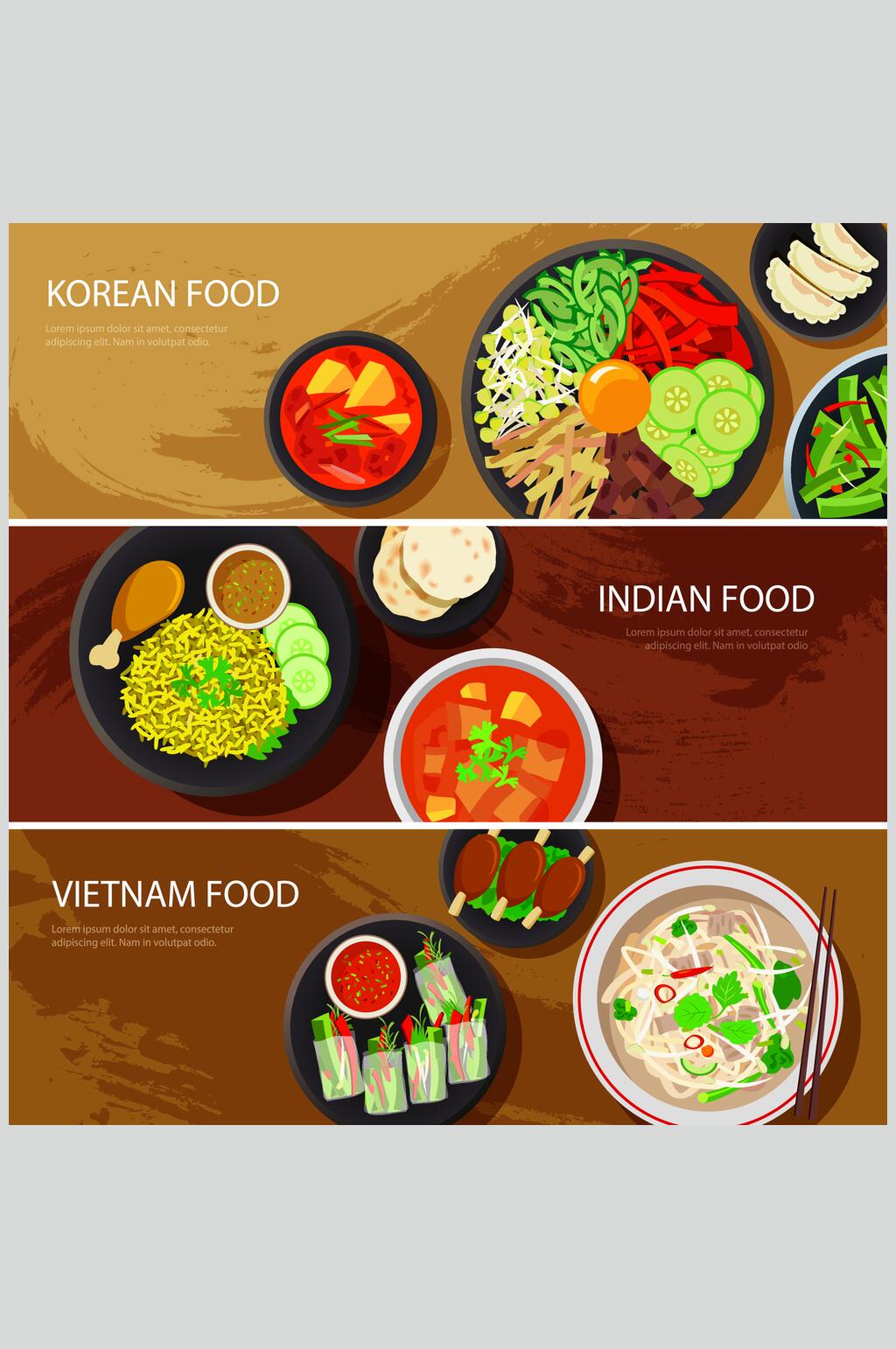 拌饭美食矢量素材素材