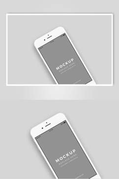 手机灰色电子屏幕展示样机
