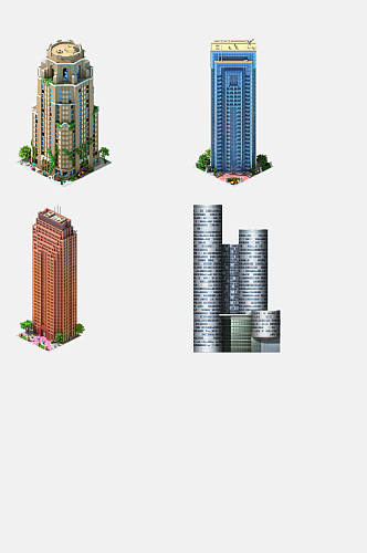 大厦城市建筑免抠素材