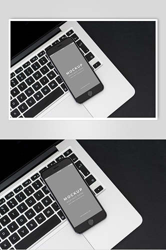 手机键盘黑色简约电子屏幕展示样机