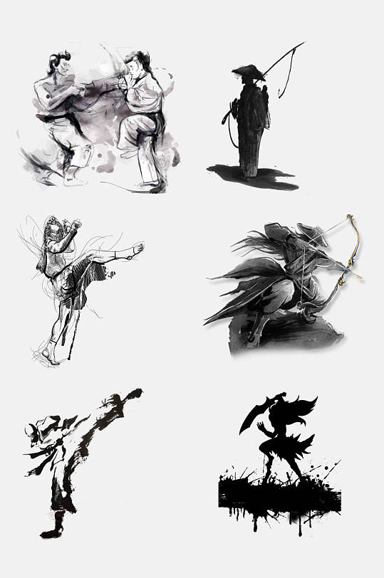 武侠人物免抠图片-武侠人物免抠素材下载-众图网