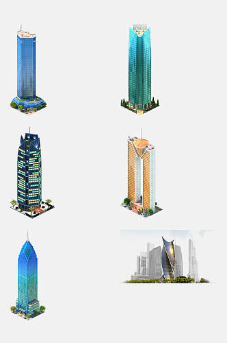 创意大厦城市建筑免抠素材