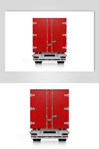 红灰创意大气简约时尚厢式货车样机