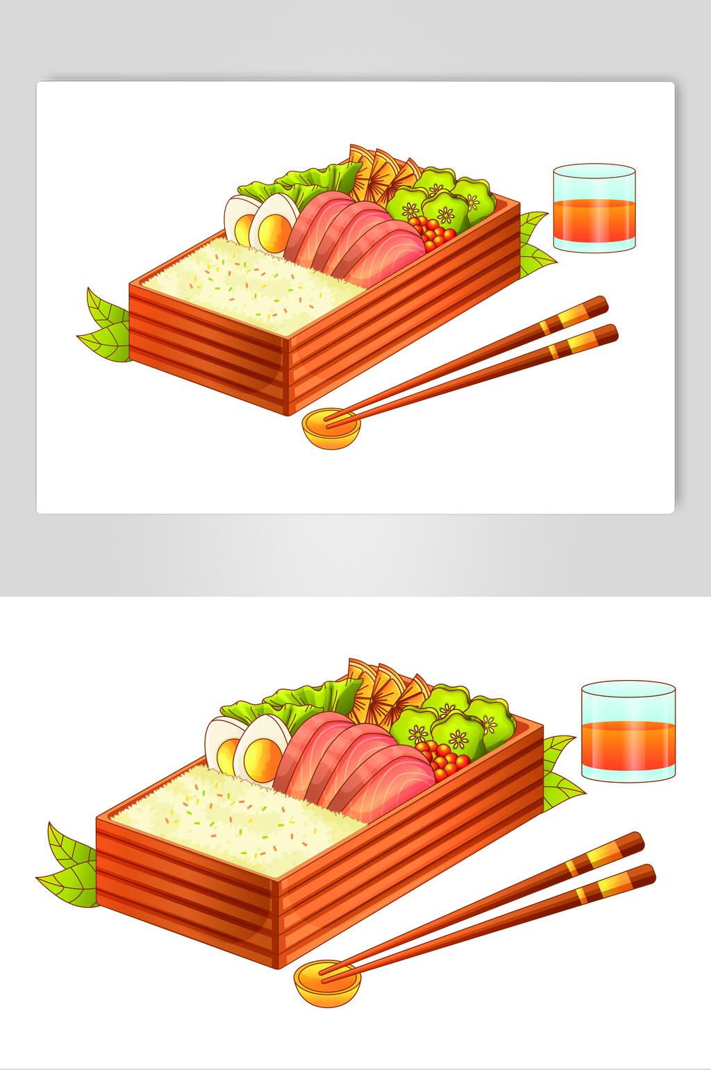 清新美味饮料手绘美食矢量素材素材