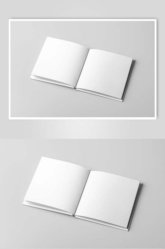 书本方形画册样机