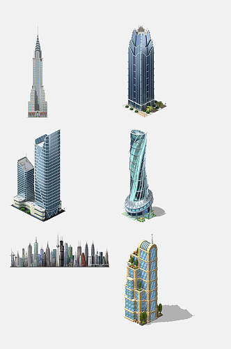 高端大厦城市建筑免抠素材
