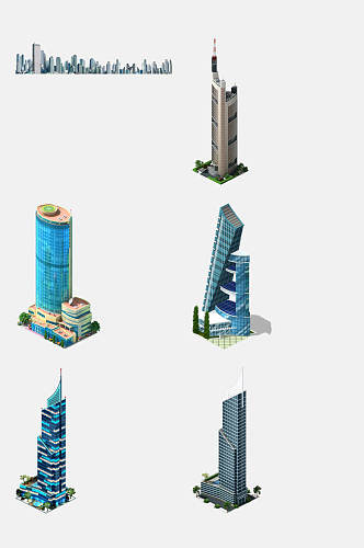 大气大厦城市建筑免抠素材