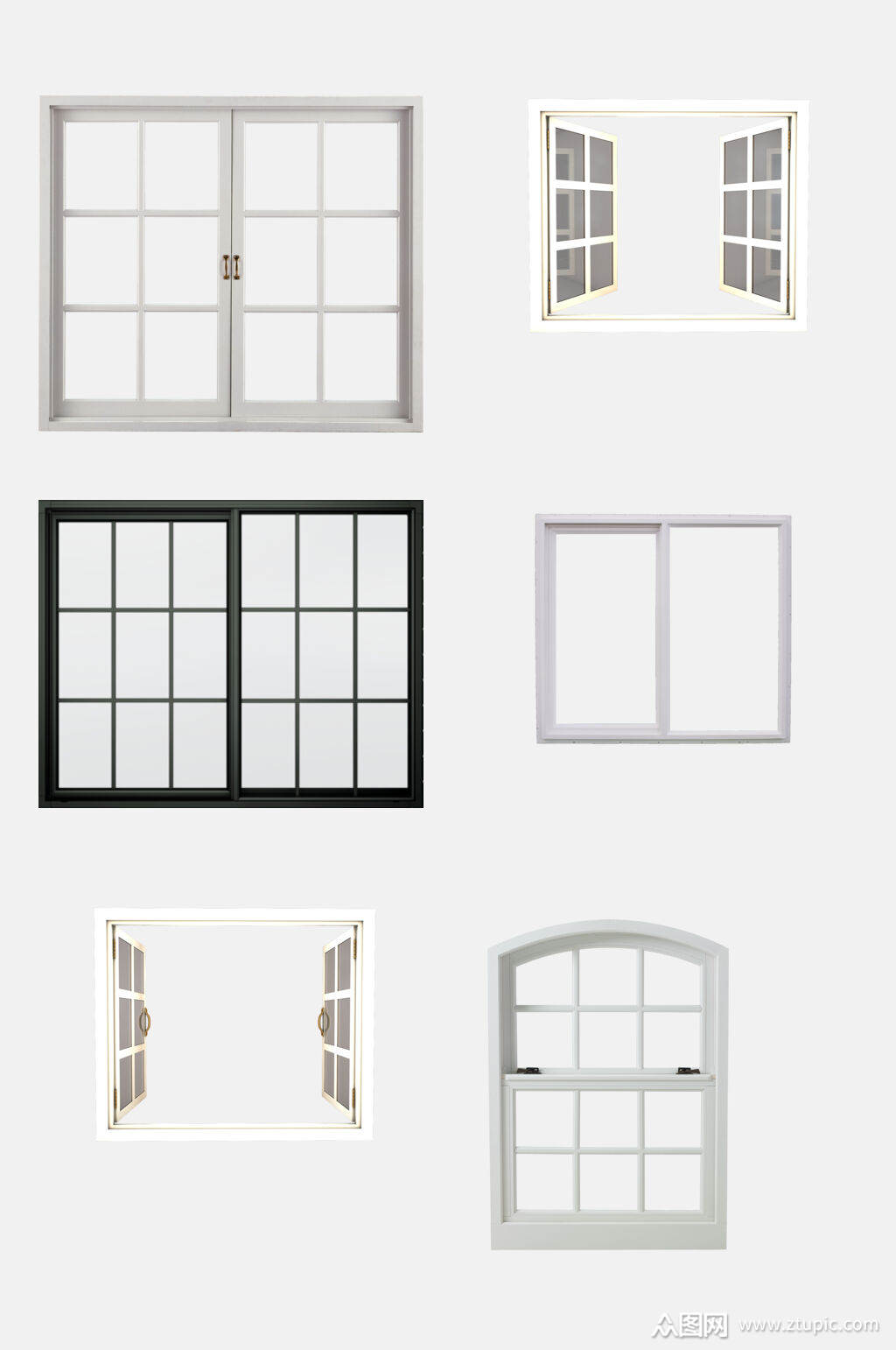 简约窗户免抠素材素材