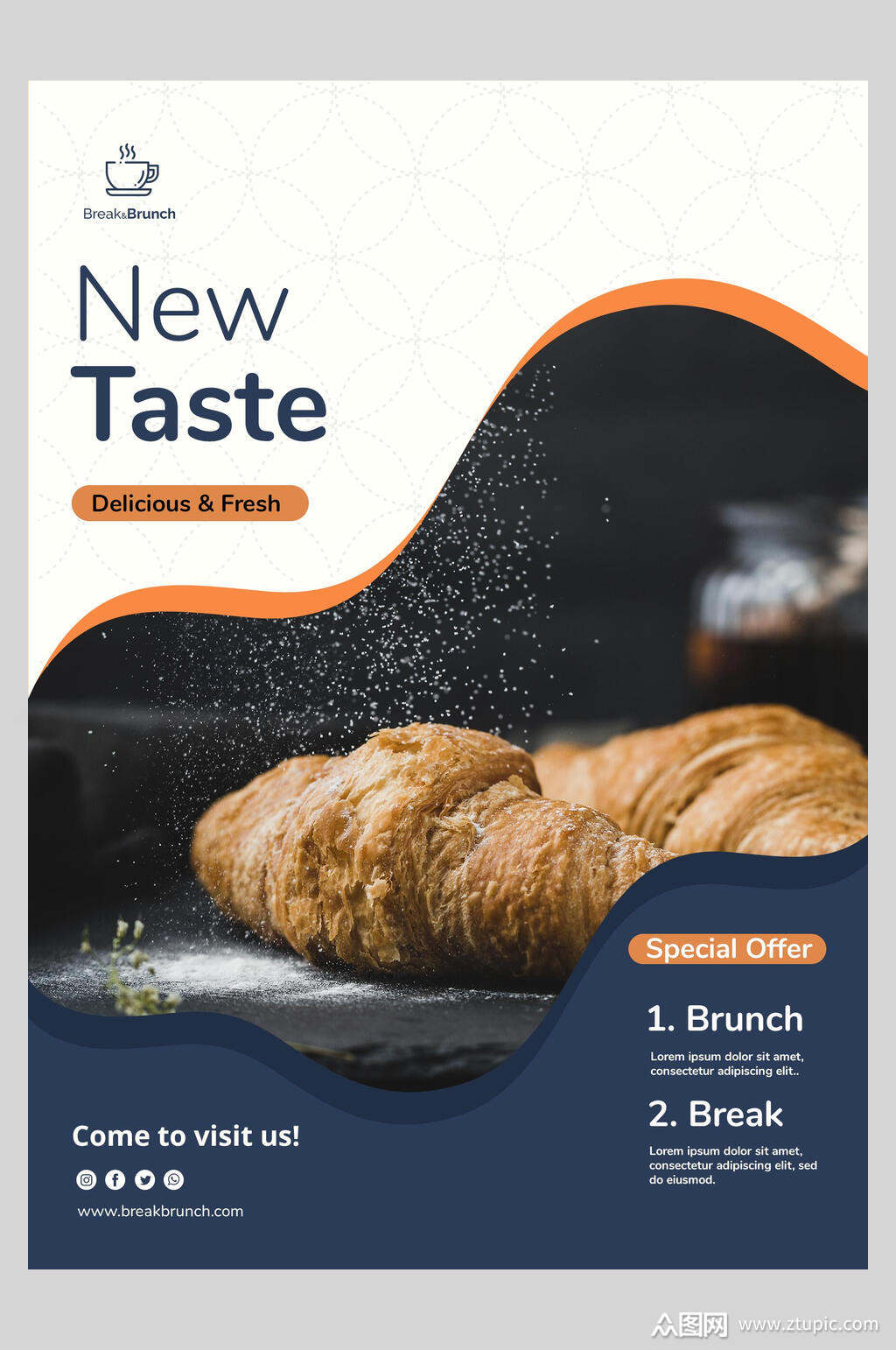 英文创意美食海报模板下载-编号3477967-众图网