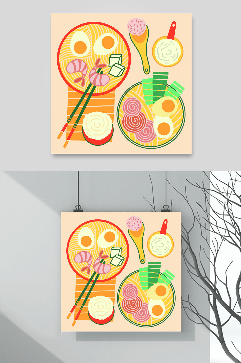 鸡蛋手绘美食矢量素材素材