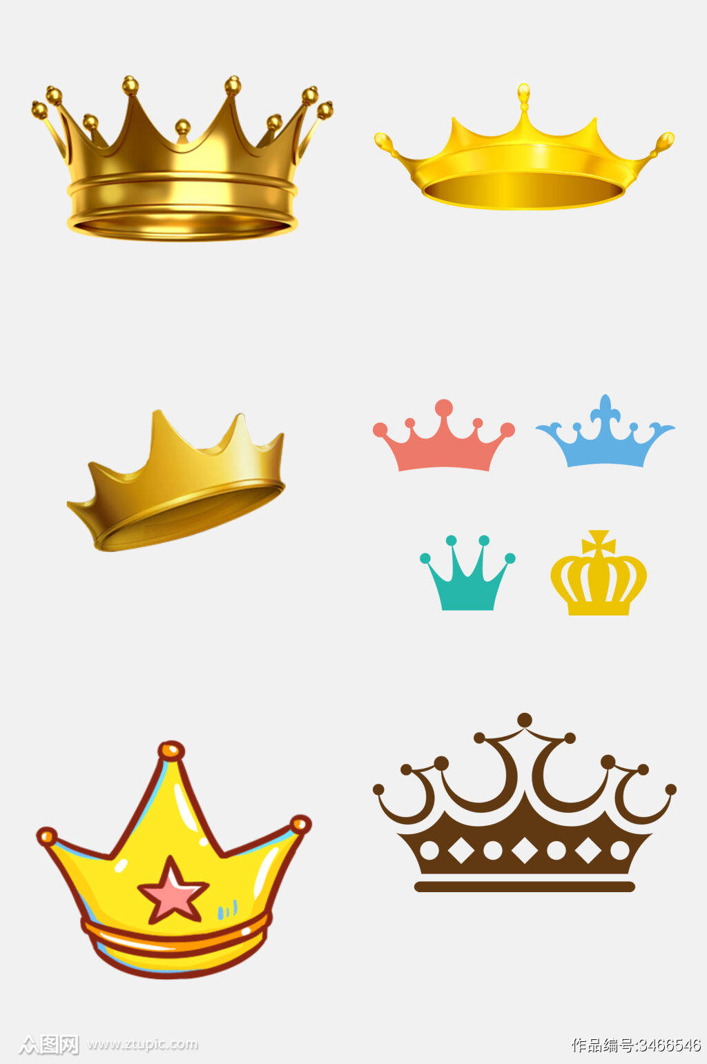 彩色卡通公主王子王冠免抠素材模板下载 编号 众图网 彩色卡通公主王子王冠免抠素材模板下载 编号 众图网