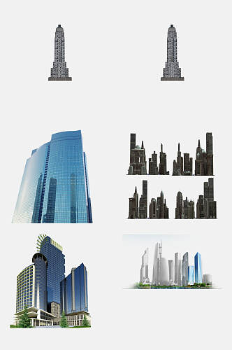 大厦城市建筑免抠素材