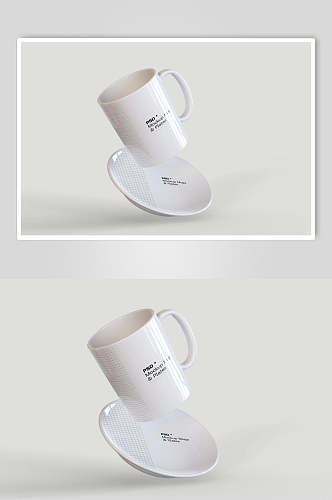 陶瓷杯杯子包装图案设计展示样机