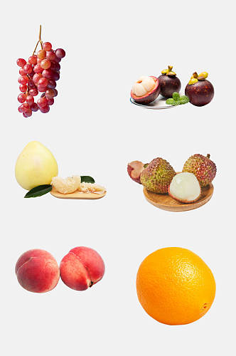 新鲜桃子食品水果免抠素材