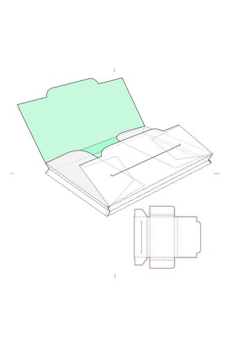 信封刀线盒礼盒包装